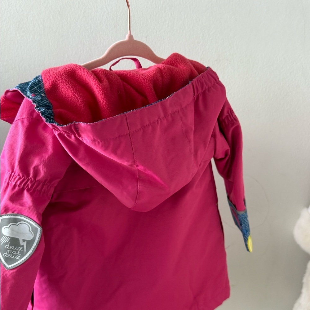 Deux par Deux Pink raincoat kids jacket size 12 months Pick